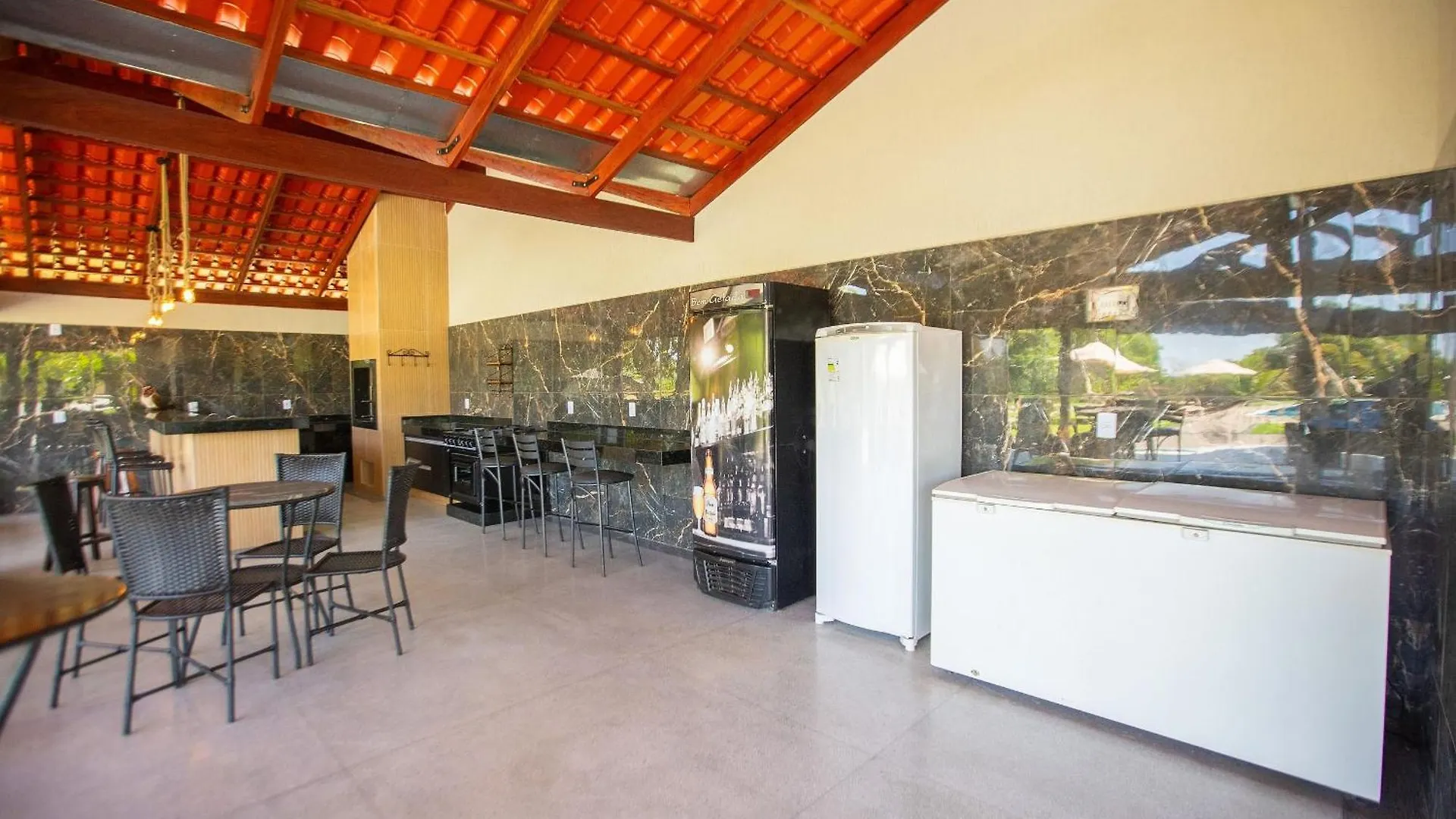 ファームステイ Paraiso Familiar 6 Quartos Piscina E Churrasqueira カルダス・ノバス